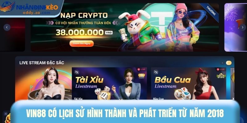 Vin88 - Nhà Cái Được Đánh Giá Ổn Định Nhất Quý Đầu 2026 1 Vin88 có lịch sử hình thành và phát triển từ năm 2018
